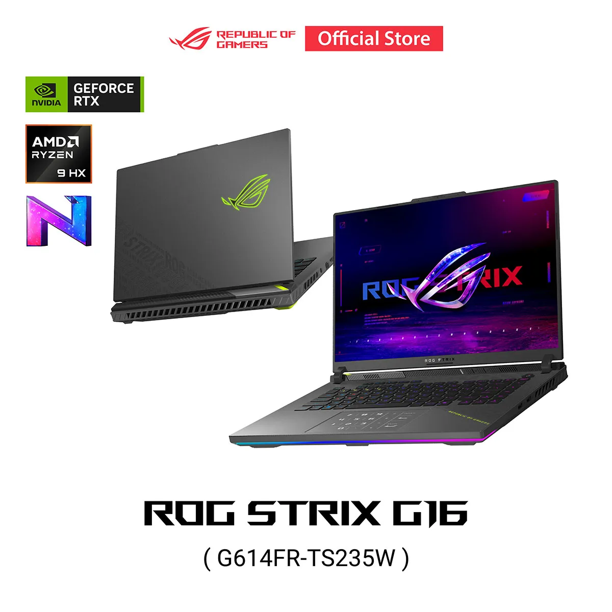 NOTEBOOK (โน้ตบุ๊ค) ASUS ROG STRIX G16 G614FR-TS235W
