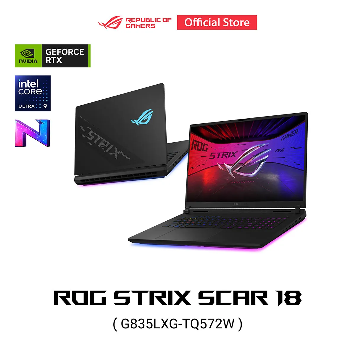 NOTEBOOK (โน้ตบุ๊ค) ASUS ROG STRIX SCAR 18 G835LXG-TQ572W